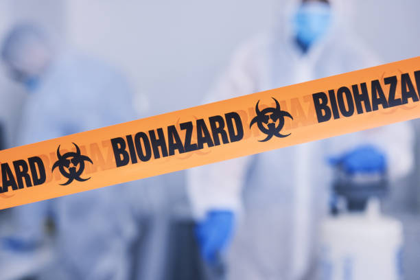 Professional Biohazard Cleanup technician working in Leicester, NC
